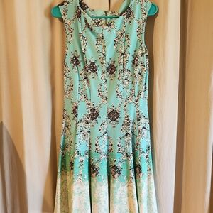 Sleeveless Hombre Cocktail Dress. Boho. Baroque. Elegant. SIZE MED.